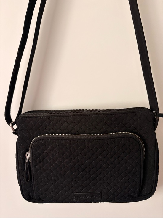 Vera Bradley Handbags - Vera Bradley Black Quilted Crossbody Messenger Bag